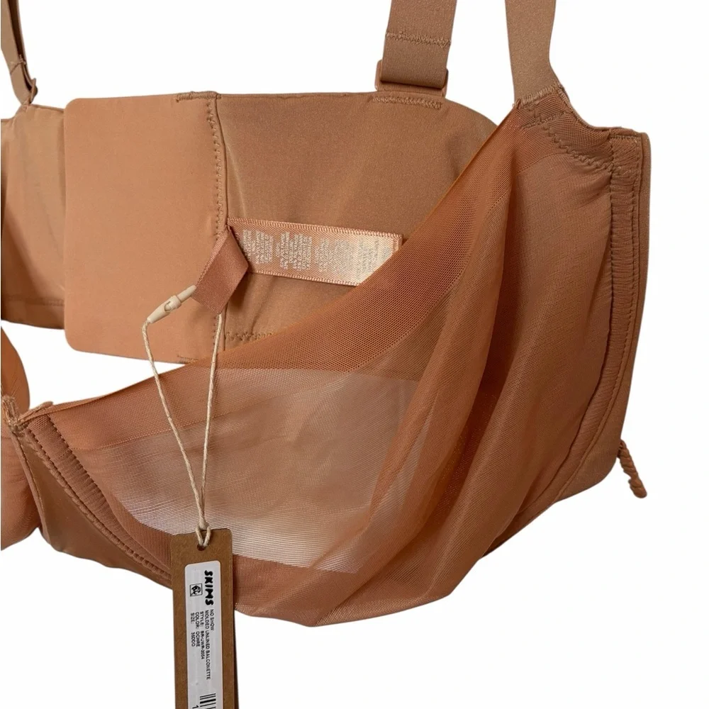 SKIMS No Show Molded Unlined Balconette Bra – Ochre – NWT – 36DDD - Picture 3 of 7